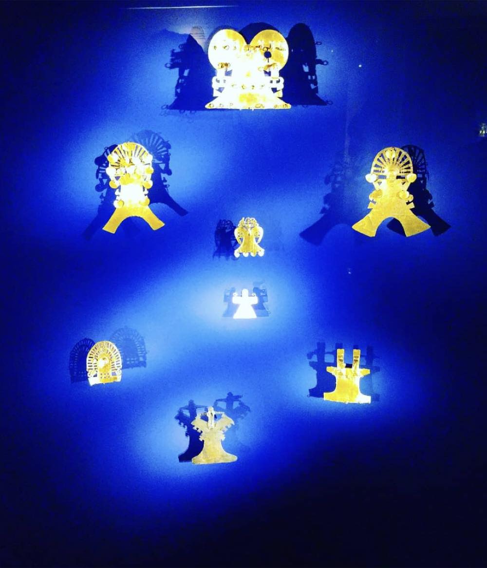 Pièces d’or précolombiennes au Musée de l’Or de Bogotá